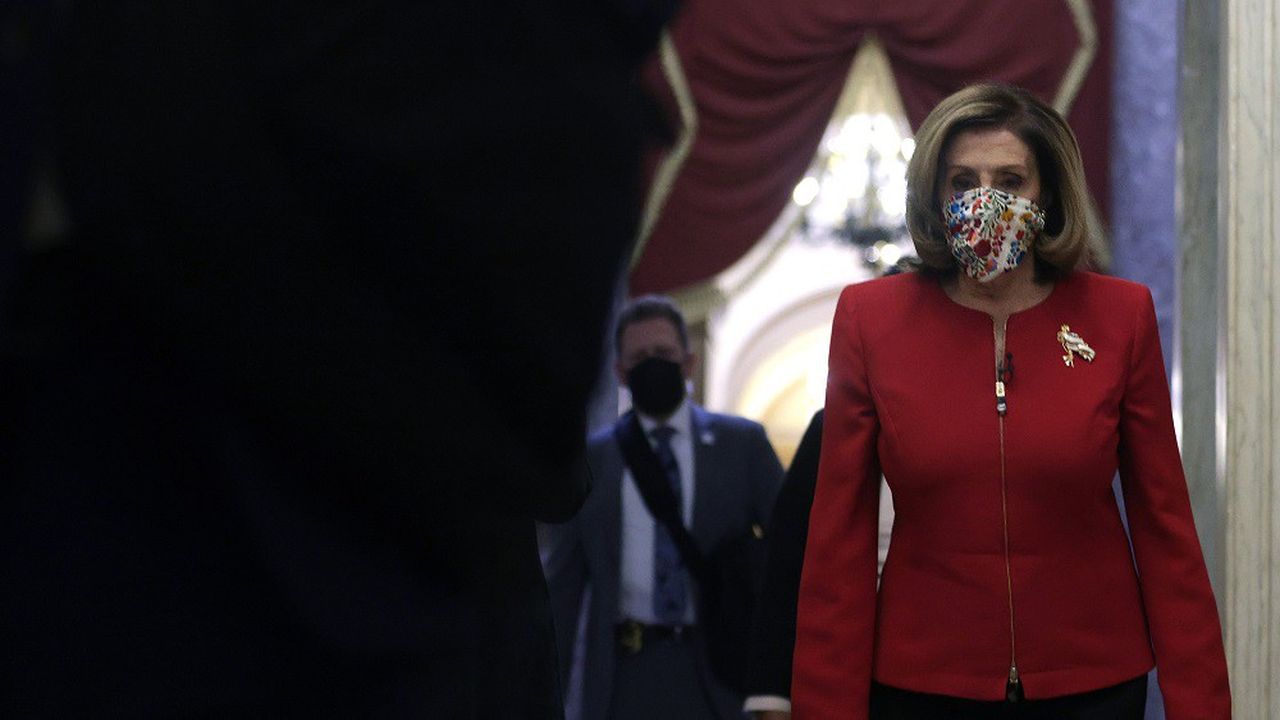 La présidente démocrate de la Chambre des représentants Nancy Pelosi avait évoqué une possible procédure de destitution quelques heures à peine après les violences au Capitole.