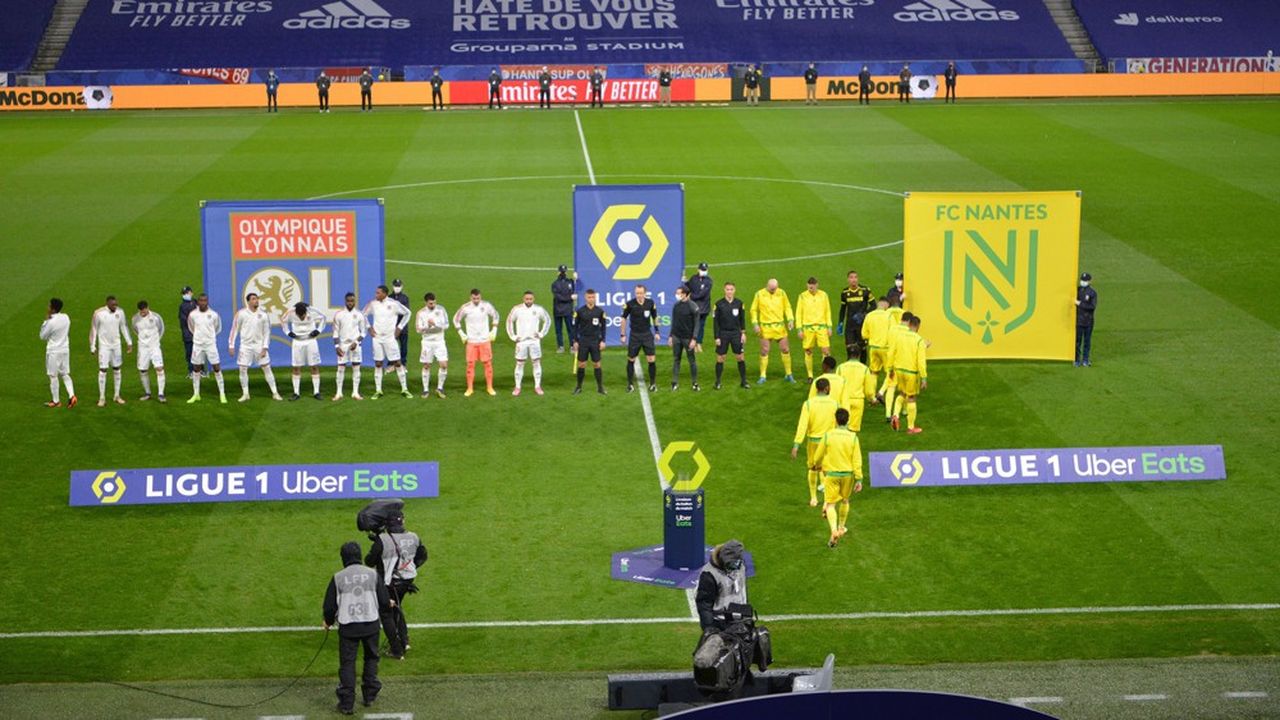 Une rencontre de Ligue 1 entre l'Olympique lyonnais et le FC Nantes, au Groupama stadium (Decines-Charpieu), le 23 décembre.