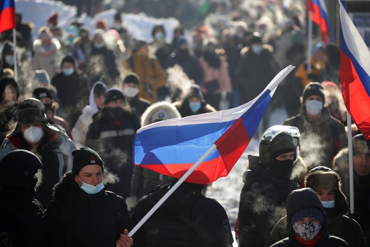 Manifestations pro-Navalny en Russie : plus de 4400 interpellations