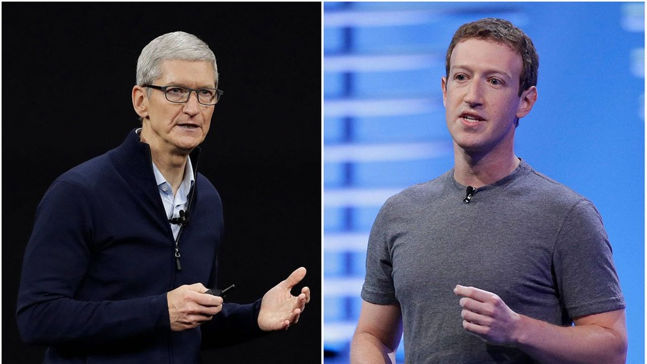 Les patrons d'Apple et de Facebook ne cachent plus leur rivalité