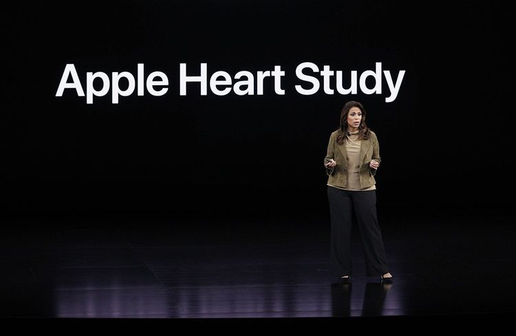 Sumbul Desai, vice-présidente santé d'Apple, le 10 septembre 2019, à Cupertino.©Tony Avelar/AP/SIPA