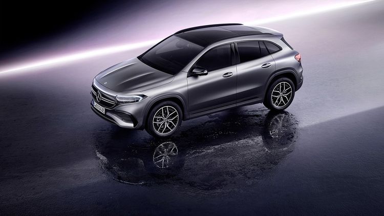 100% électrique, la nouvelle Mercedes EQA affiche 426 km d'autonomie. © Mercedes-Benz AG