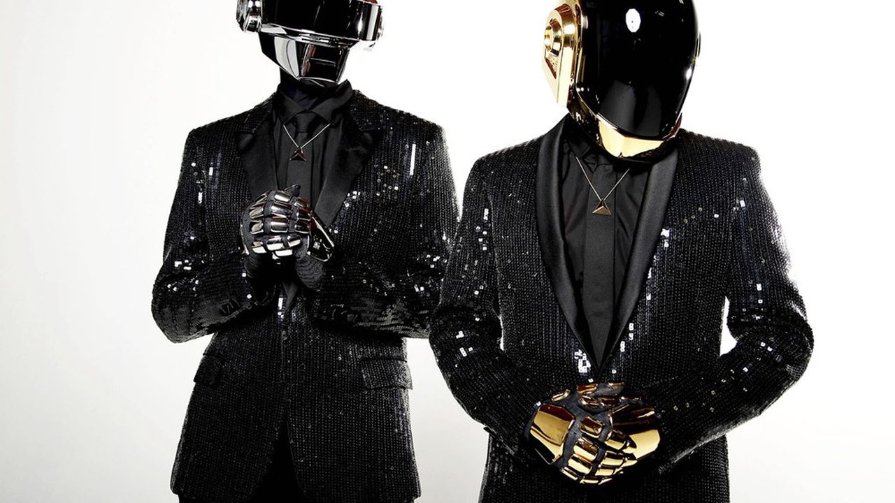 Thomas Bangalter et Guy-Manuel de Homem-Christo, dans leur costume de robot.