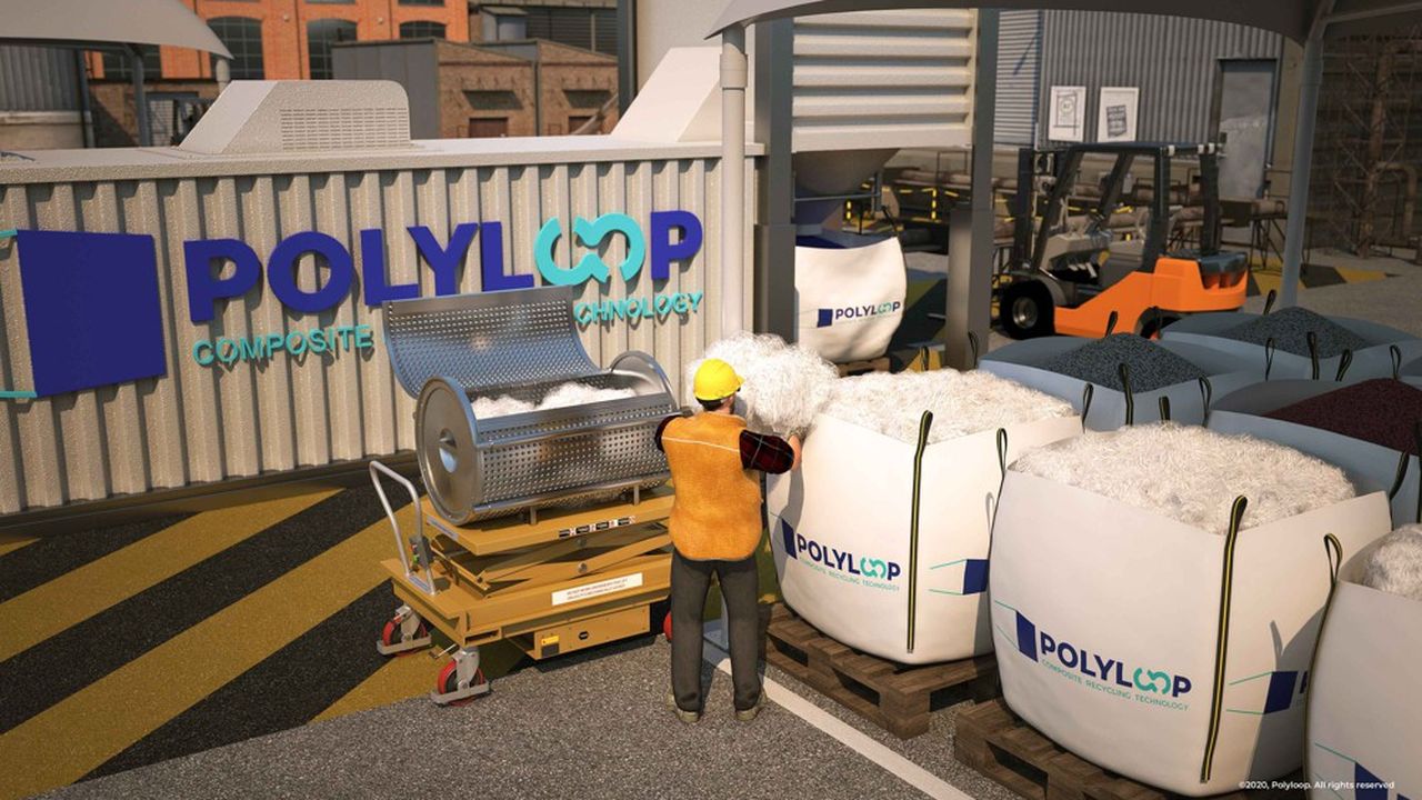 Polyloop veut miniaturiser la technologie de dissolution sélective, reprise à Vinyloop, en conteneurs de 500 tonnes annuelles disposés chez les plasturgistes eux-mêmes.