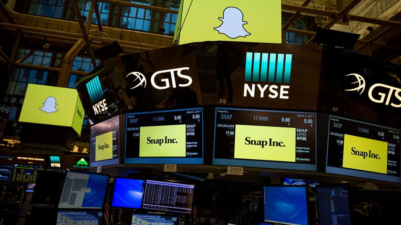 Cette semaine, Snap a franchi les 100 milliards de dollars de capitalisation boursière à Wall Stret.