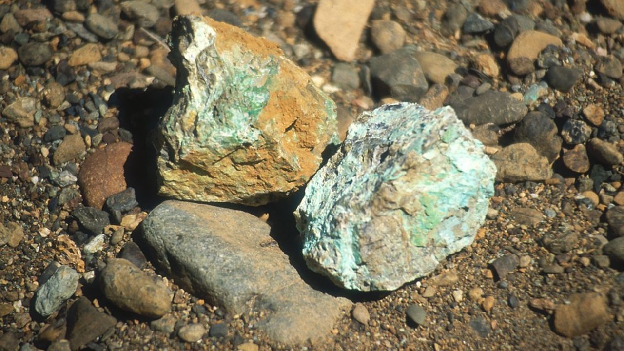 Du minerai à haute teneur en nickel en Nouvelle-Calédonie.