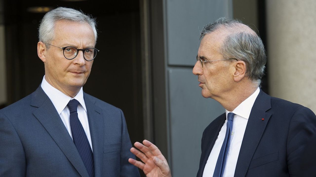 Bruno Le Maire, le ministre des Finances, et Francois Villeroy de Galhau, le gouverneur de la Banque de France, tablent encore sur une croissance forte en 2021.