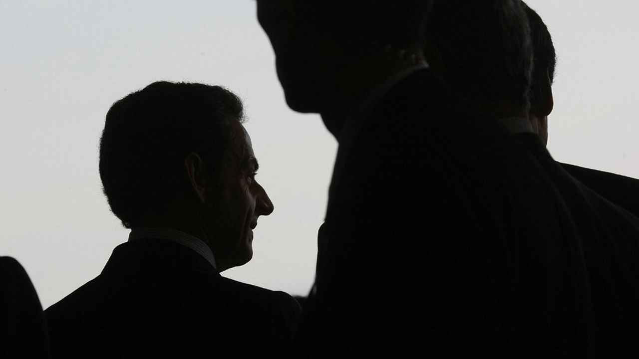 Silhouette de Nicolas Sarkozy.