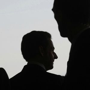 Silhouette de Nicolas Sarkozy.