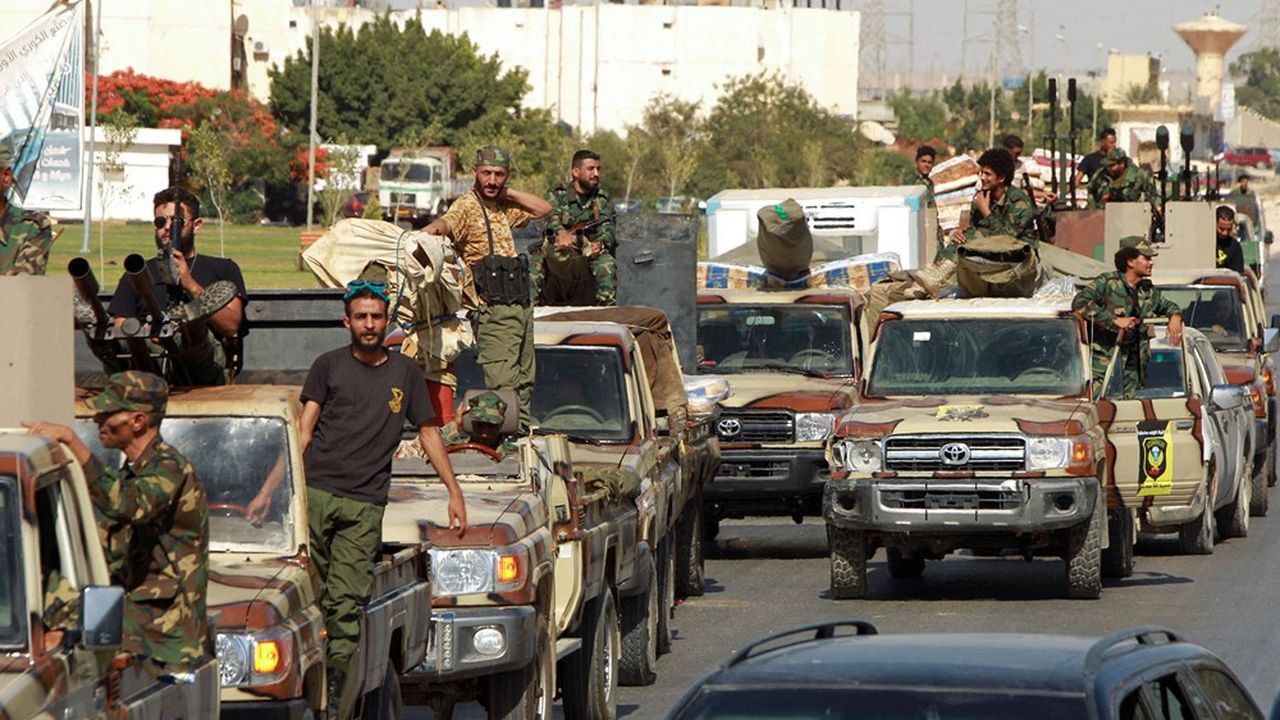 Des membres de l'Armée nationale libyenne qui tenaient l'est du pays ont affronté, jusqu'en octobre dernier, l'armée du Gouvernement d'accord national