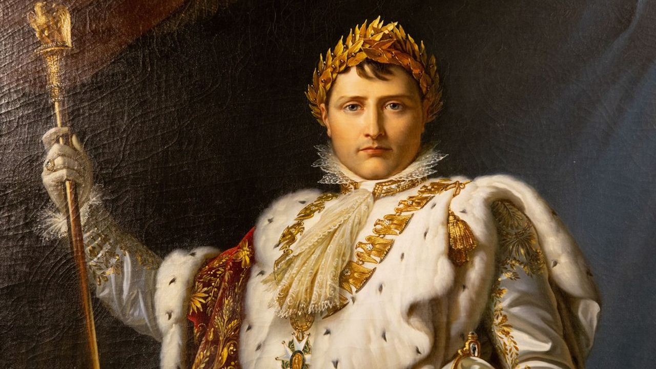Photographie du tableau « Portrait de Napoléon Bonaparte » par Francois Gérard.