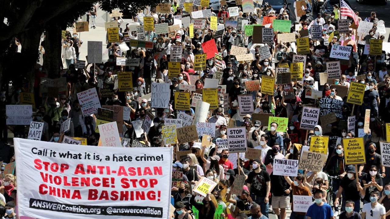 Les rassemblements dénonçant la violence contre la communauté asiatique se multiplient, comme celui-ci à Los Angeles, le week-end dernier