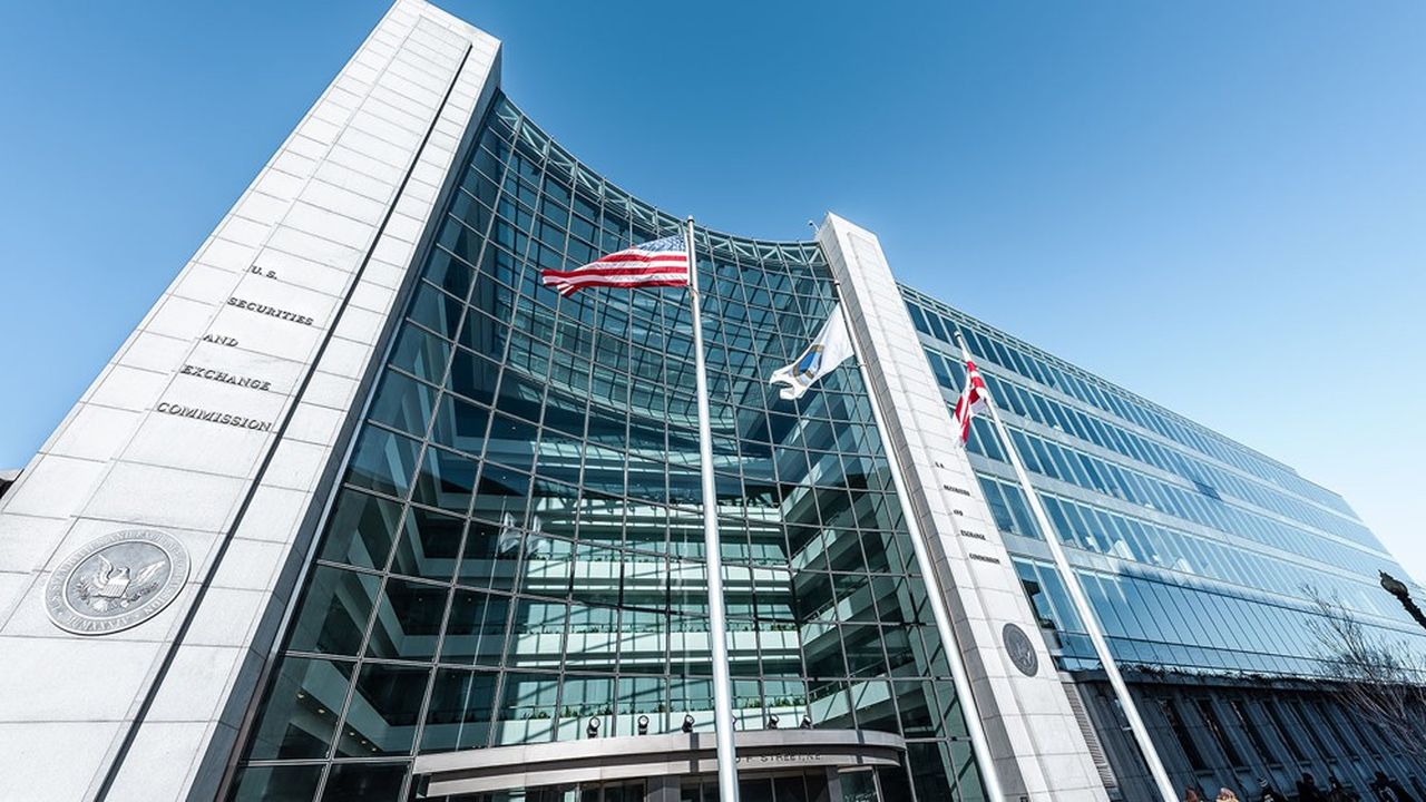 Le siège de la SEC, le gendarme américain des marchés financiers, à Washington.