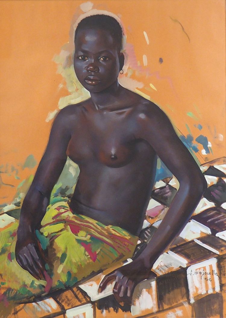 «Jeune Fille d'Abidjan», de Jacques Majorelle, estimé entre 30000 et 40000 euros. © Ivoire Toulouse