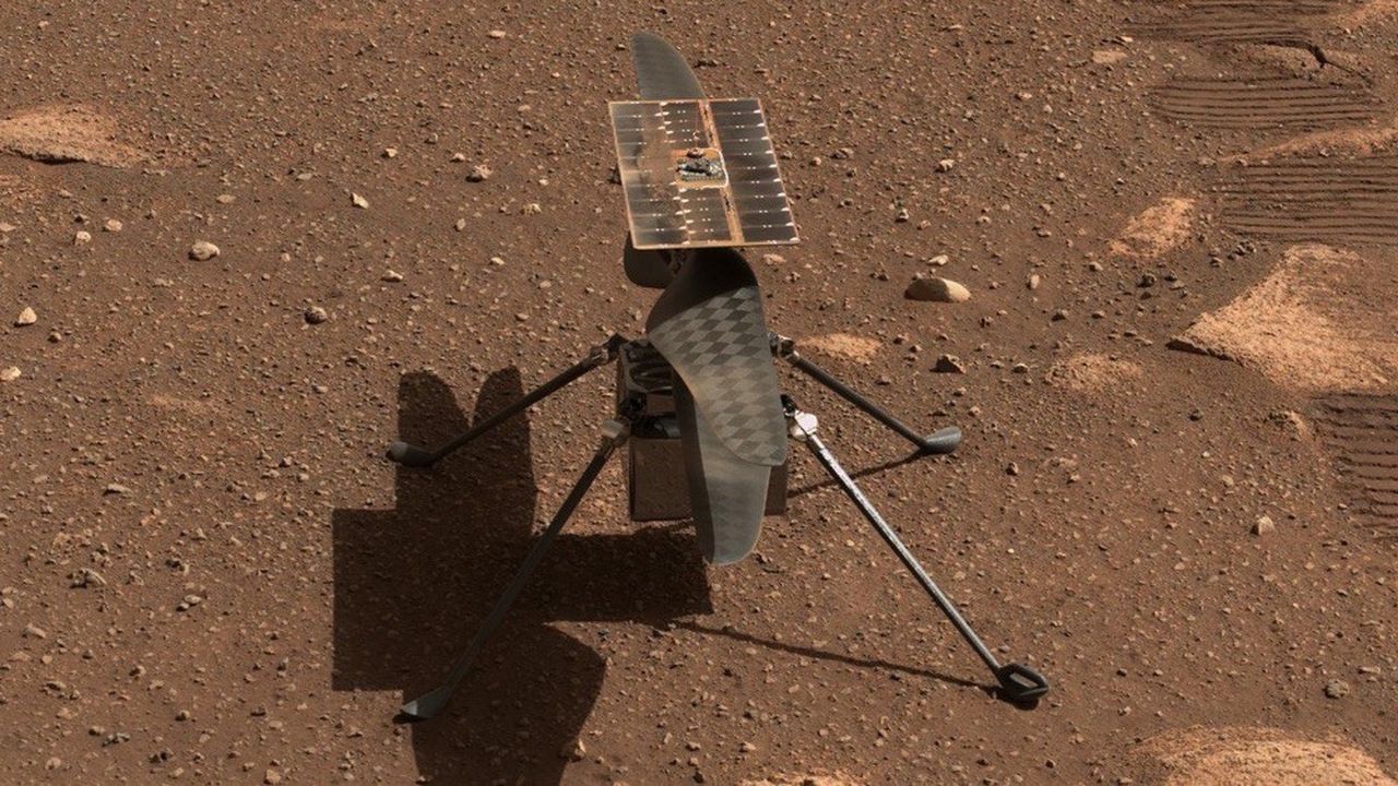 Ingenuity a été déposé à la surface de Mars par le rover Perseverance, le 3 avril.