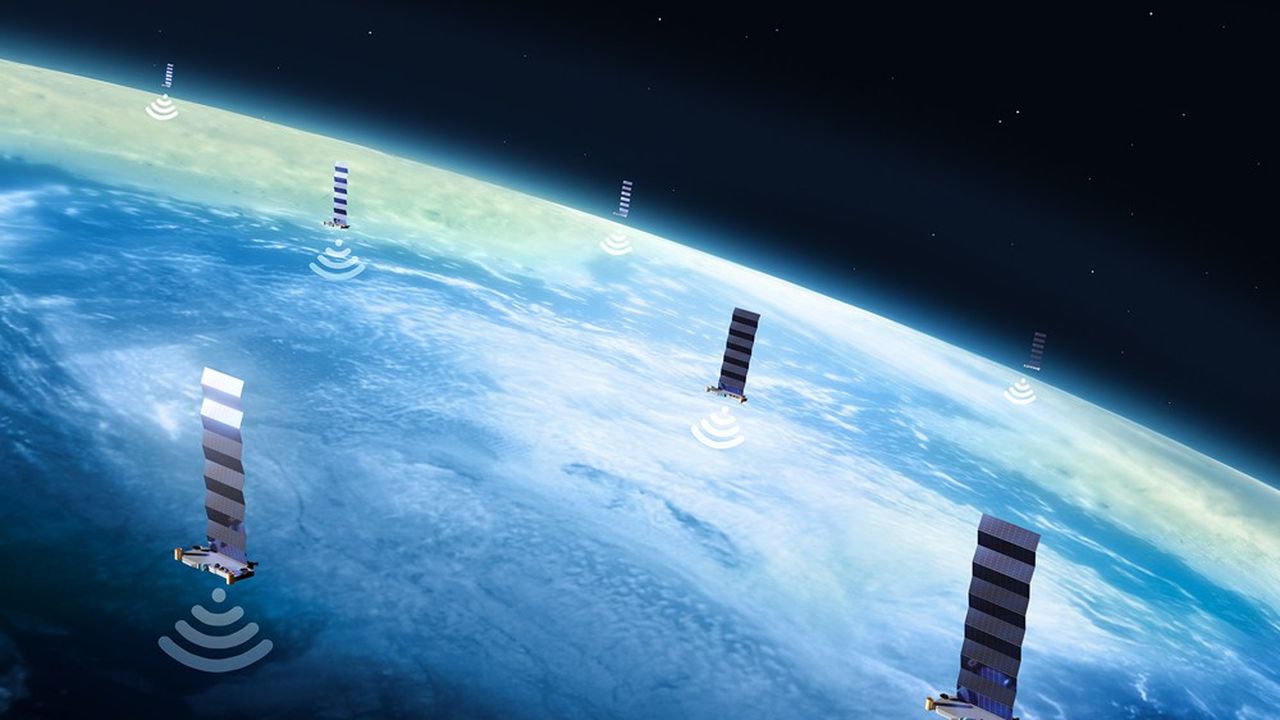 Le réseau de satellites Starlink de SpaceX.