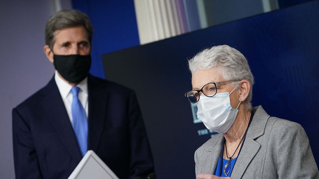 John Kerry, émissaire sur le Climat, et Gina McCarthy, conseillère nationale Climat : deux postes créés par la nouvelle administration Biden.