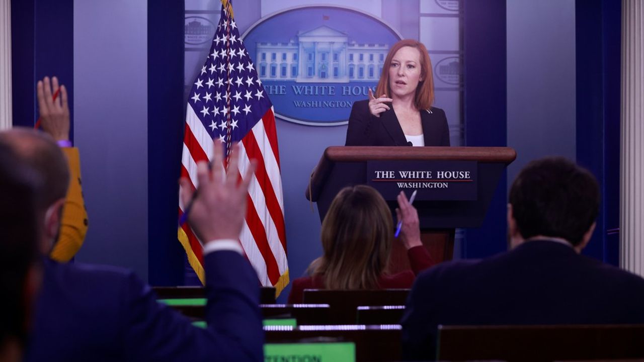 La porte-parole de la Maison-Blanche, Jen Psaki, répond chaque jour aux questions de la presse.