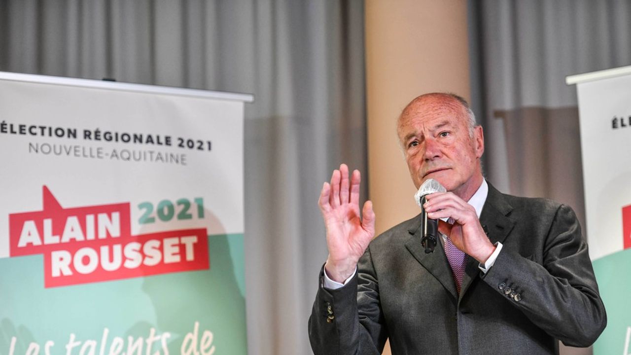 Un sondage donne Alain Rousset, l'actuel patron socialiste de la région Nouvelle-Aquitaine gagnant aux élections régionales, devant la liste conduite par le RN.