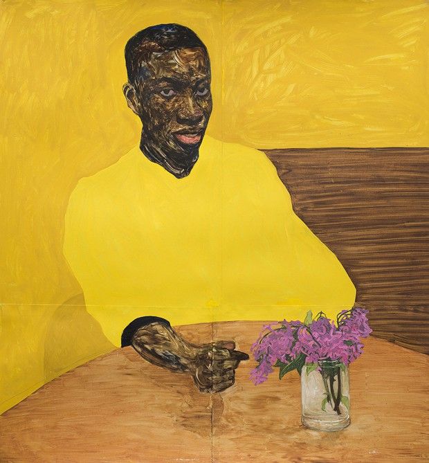 « Yellow Dress » (2019), par Amoako Boafo (série « Black Diaspora »)