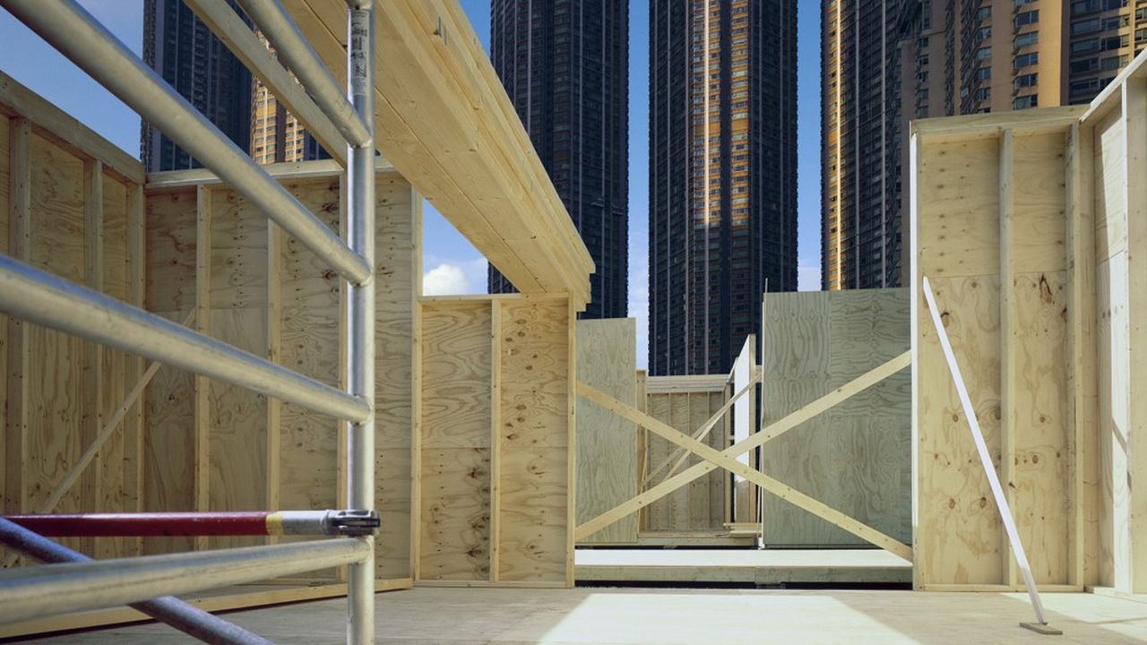 Une minorité de projets, principalement pour la construction de bureaux, utilise plus de 10.000 mètres carrés de bois.