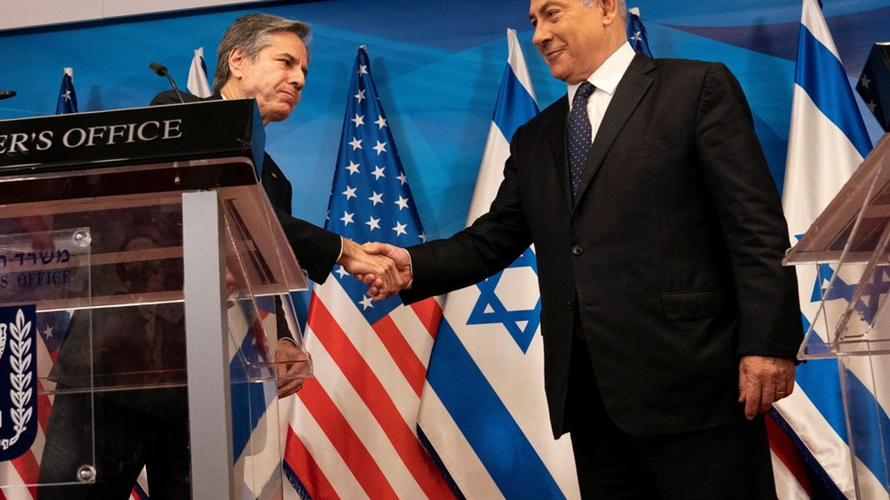 Le secrétaire d'Etat américain Antony Blinken a démarré sa visite au Proche-Orient par une rencontre avec le Premier ministre israélien, Benyamin Netanyahu.