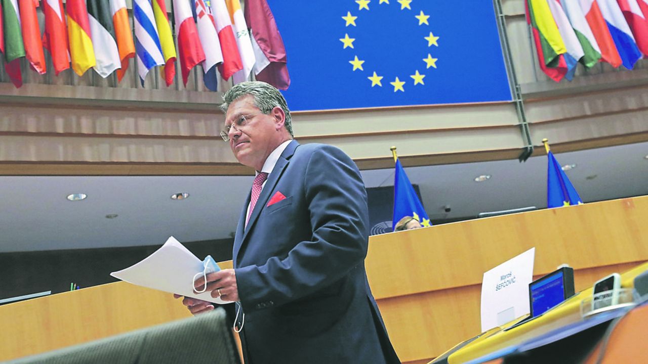 C'est désormais le Slovaque Maros Sefcovic, l'un des vice-présidents de la Commission, qui est chargé par les Européens de superviser la mise en oeuvre de l'accord avec Londres.