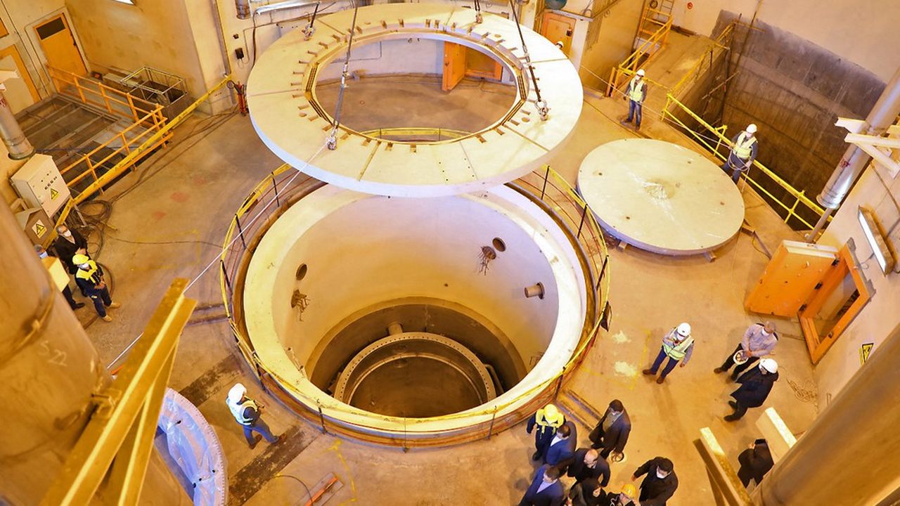 Le réacteur nucléaire à eau lourde d'Arak, près de Téhéran, est en cours de construction.