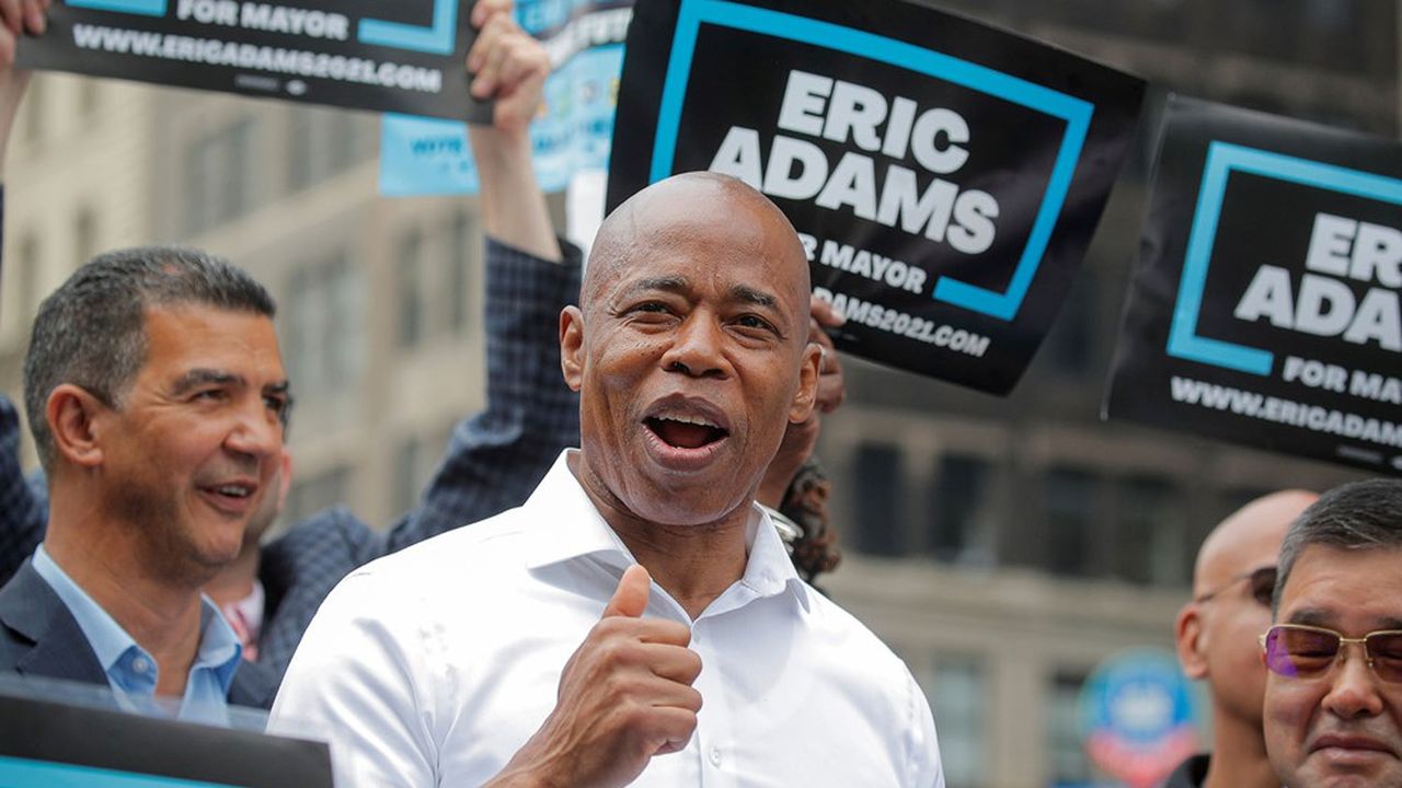 Eric Adams, favori dans les sondages, a dû affronter plusieurs polémiques pendant la campagne.