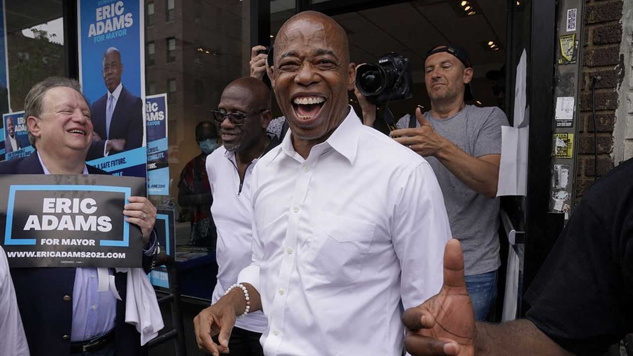 Eric Adams winner of the Democratic primary for mayor of New York