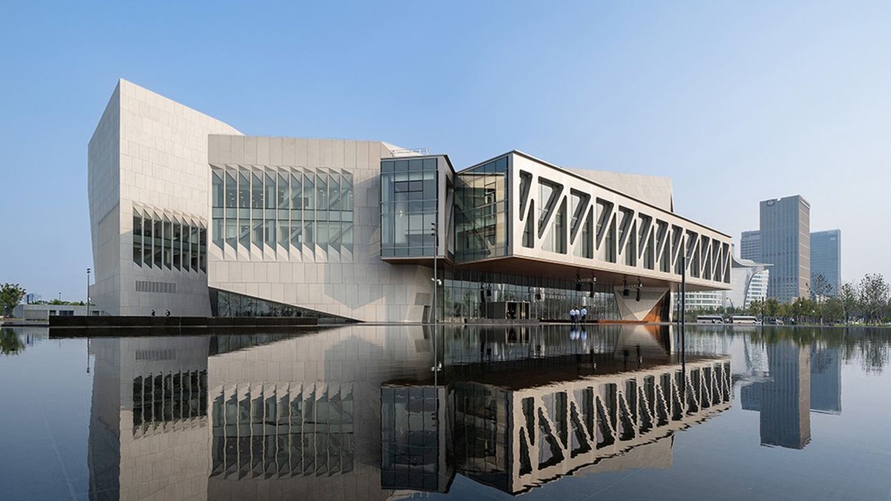 Le bâtiment de la Juilliard School de Tianjin conçu par le prestigieux studio d'architecture américain Diller Scofidio + Renfro.