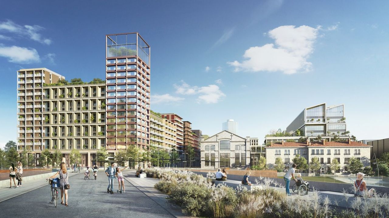 Fin 2025, le futur quartier mixte doit voir sortir de terre près de 80.000 m2 de logements.