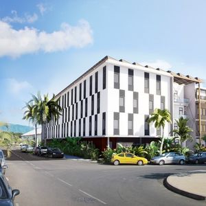 Le futur centre de santé mentale de La Mare, un quartier d'affaires près de Saint-Denis.