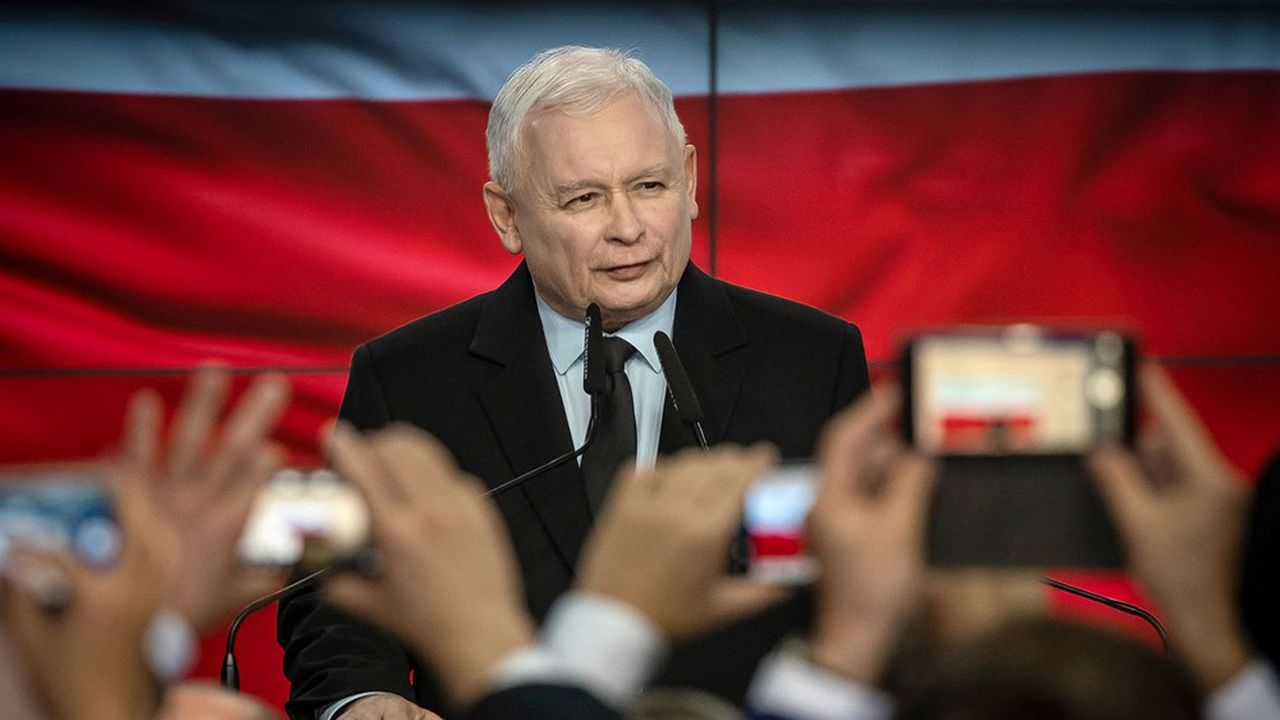 Le président du parti Droit et Justice (Pis), Jaroslaw Kaczynski, est tiraillé entre la volonté de trouver un terrain d'entente avec Bruxelles et l'euroscepticisme de son allié gouvernemental.