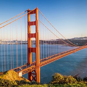 Le pont du Golden Gate, à l'entrée de la baie de San Francisco.
