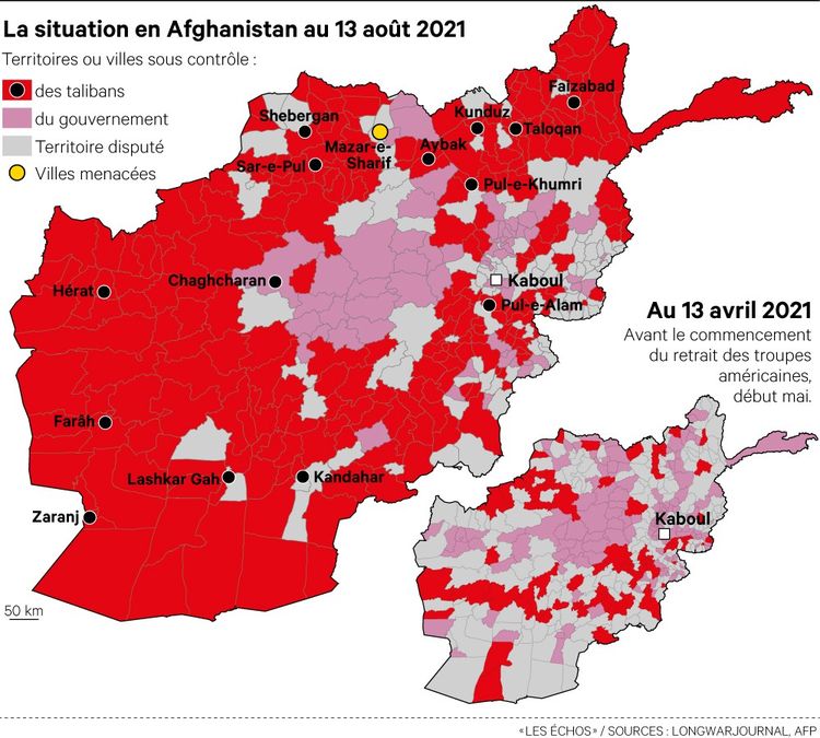Les talibans se rapprochent de Kaboul.