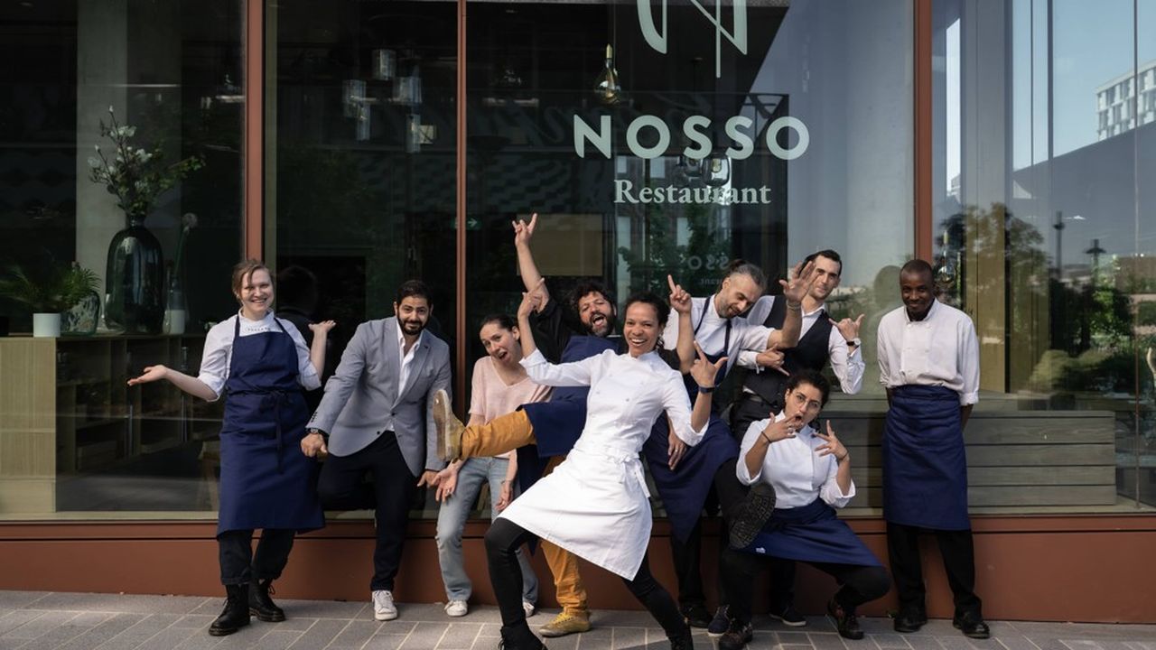 Devant Nosso, le restaurant d'Alessandra Montagne, ouvert en juin