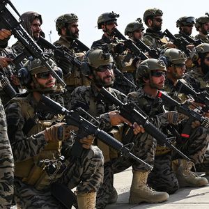 « Badri 313 », l'unité d'élite talibane, ici à l'aéroport de Kaboul le 31 août.