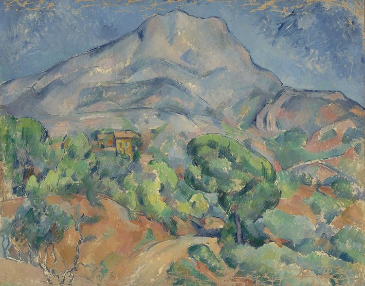 Paul Cézanne, « Paysage. Montagne Sainte-Victoire », Aix-en-Provence, env. 1896-1898.