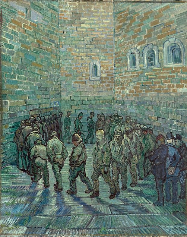 Vincent van Gogh. « La Ronde des prisonniers », Saint Rémy, 1890.