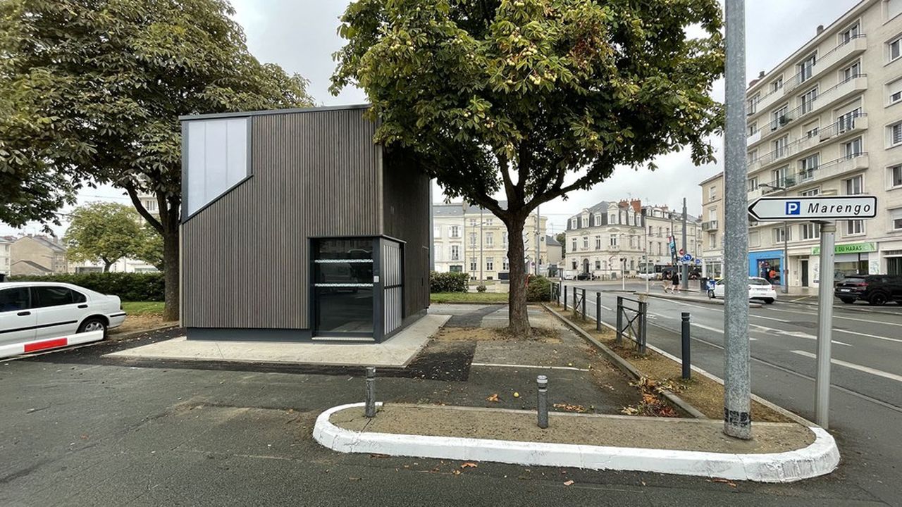 Le premier prototype du garage à vélos automatisé et sécurisé est en cours d'installation à Angers.