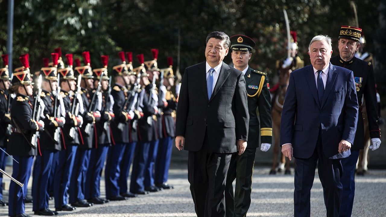 Le président du Sénat, Gérard Larcher, a accueilli en 2019 le président chinois Xi Jinping, en visite d'Etat en France.