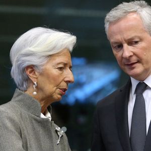 La présidente de la BCE, Christine Lagarde, et le ministre de l'Economie et des Finances, Bruno Le Maire.