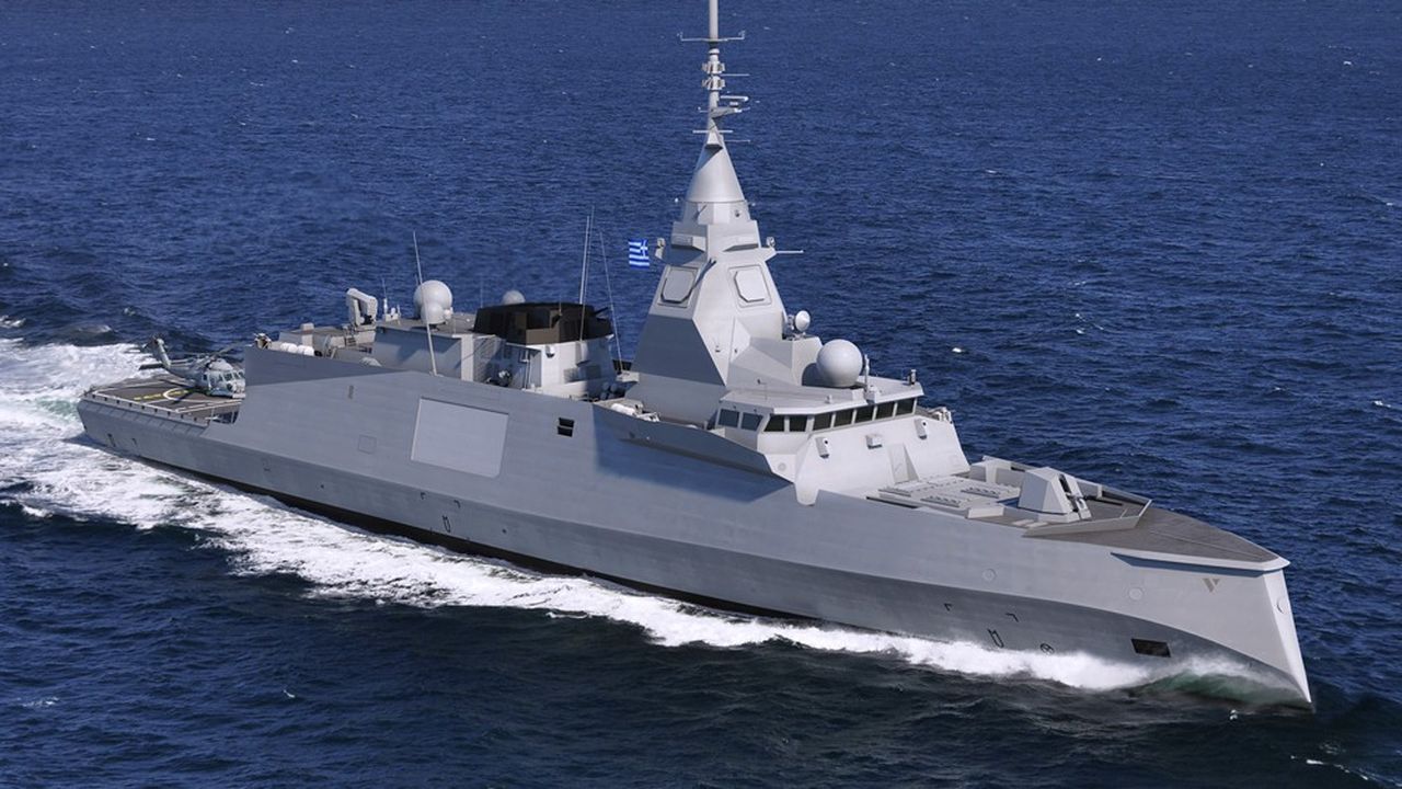 La commande grecque porte sur trois frégates Belharra, version export des frégates d'intervention et de défense (FDI) destinées à la Marine nationale française.