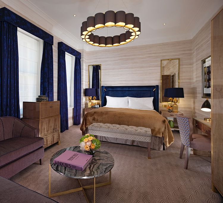 A junior suite at the Fleming Hotel in Mayfair.