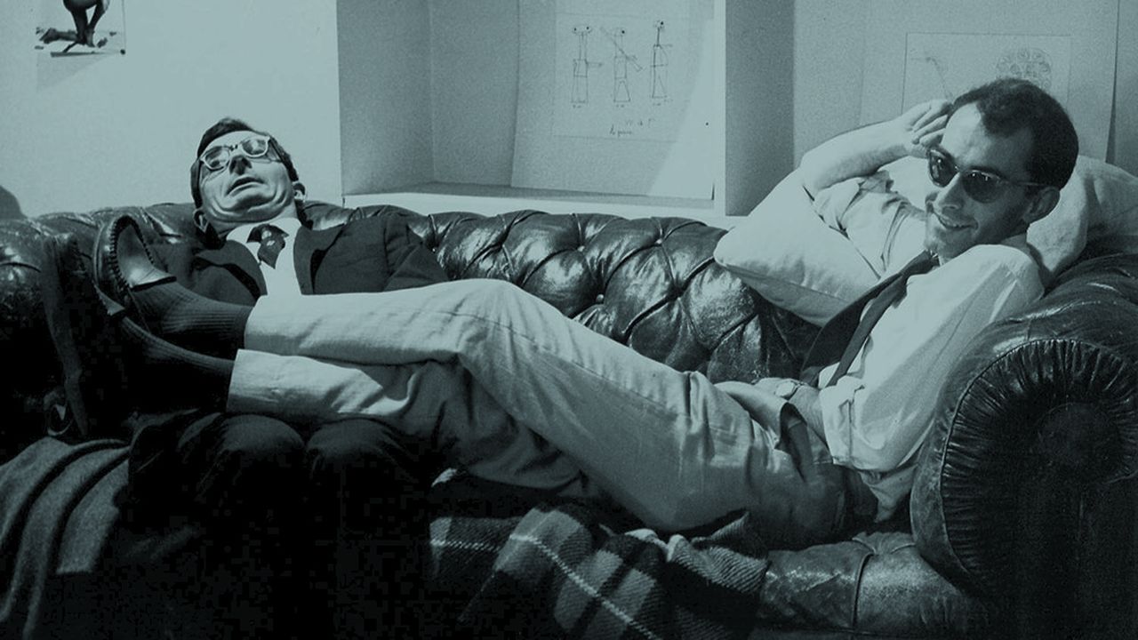 Claude Chabrol et Jean-Luc Godard sur le tournage d'«À bout de souffle» (1959)