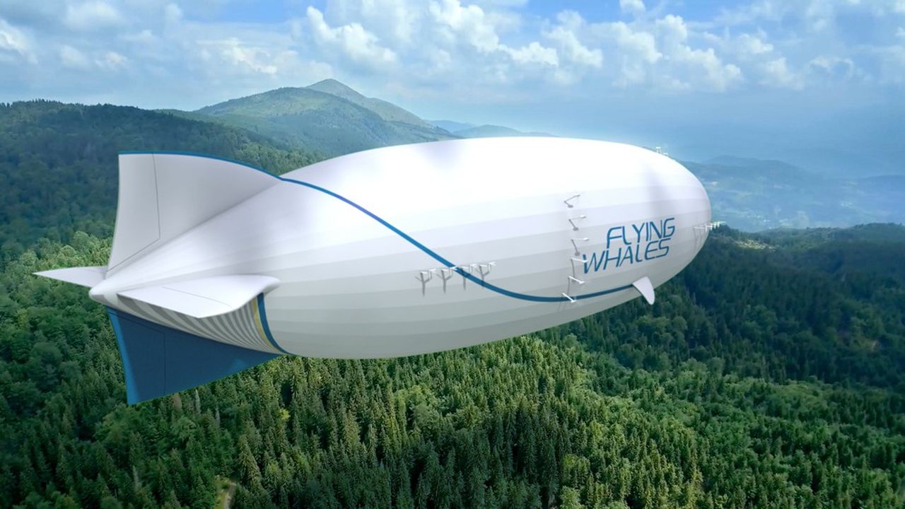 L'appareil conçu par Flying Whales sera un géant de 200 mètres de long pour 50 mètres de diamètre utilisant de l'hélium.