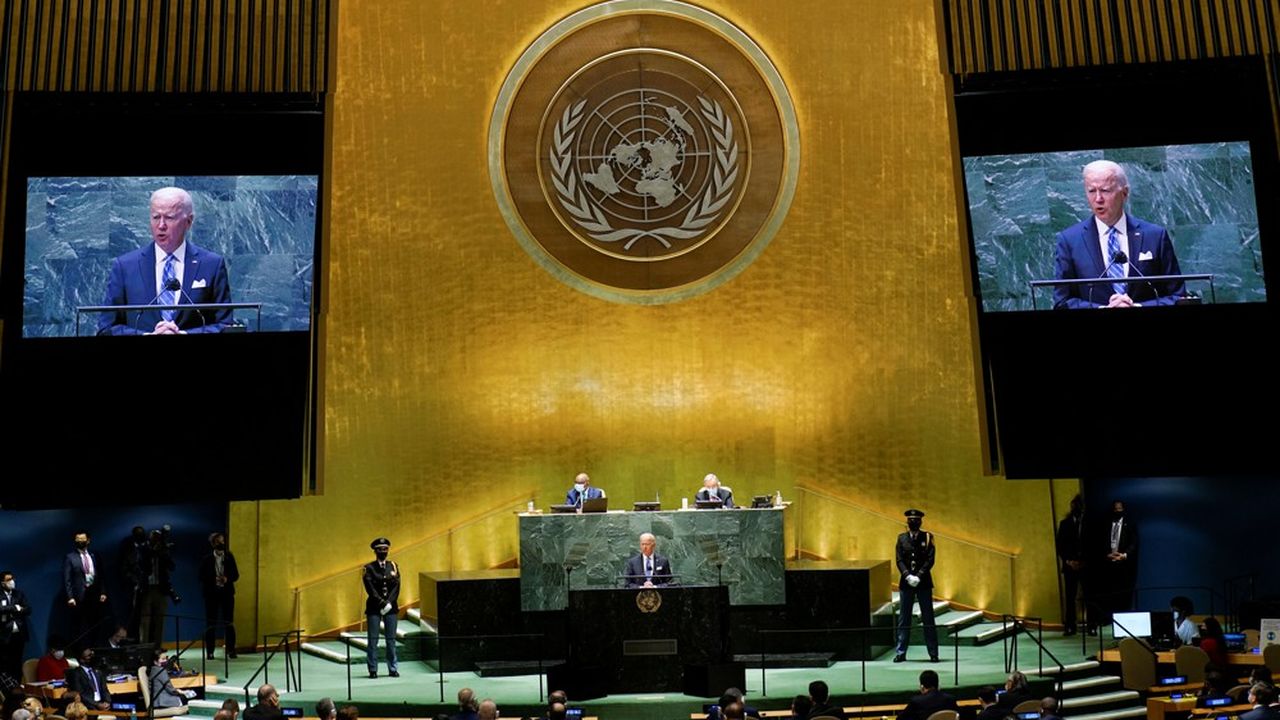 Le président américain, Joe Biden, lors de son discours à l'Assemblée générale des Nations unies, le 21 septembre dernier.