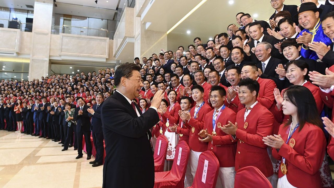 Le président chinois, Xi Jinping, en visite dans le nord de la Chine, dans la province de Shaanxi, le 15 septembre 2021.