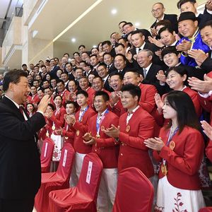 Le président chinois, Xi Jinping, en visite dans le nord de la Chine, dans la province de Shaanxi, le 15 septembre 2021.